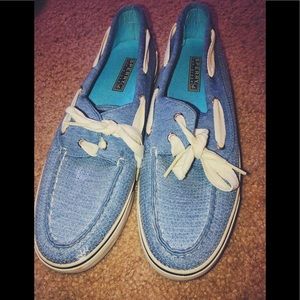 blue sequined sperry’s.